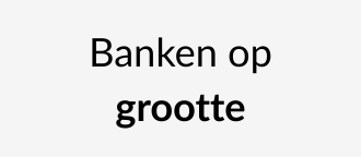 Banken Futon op grootte