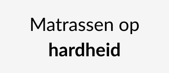 Matrassen Futon op hardheid