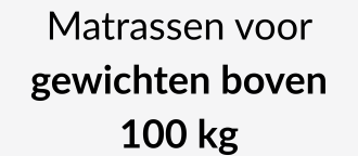 Matrassen Futon voor gewichten van meer dan 100 kg