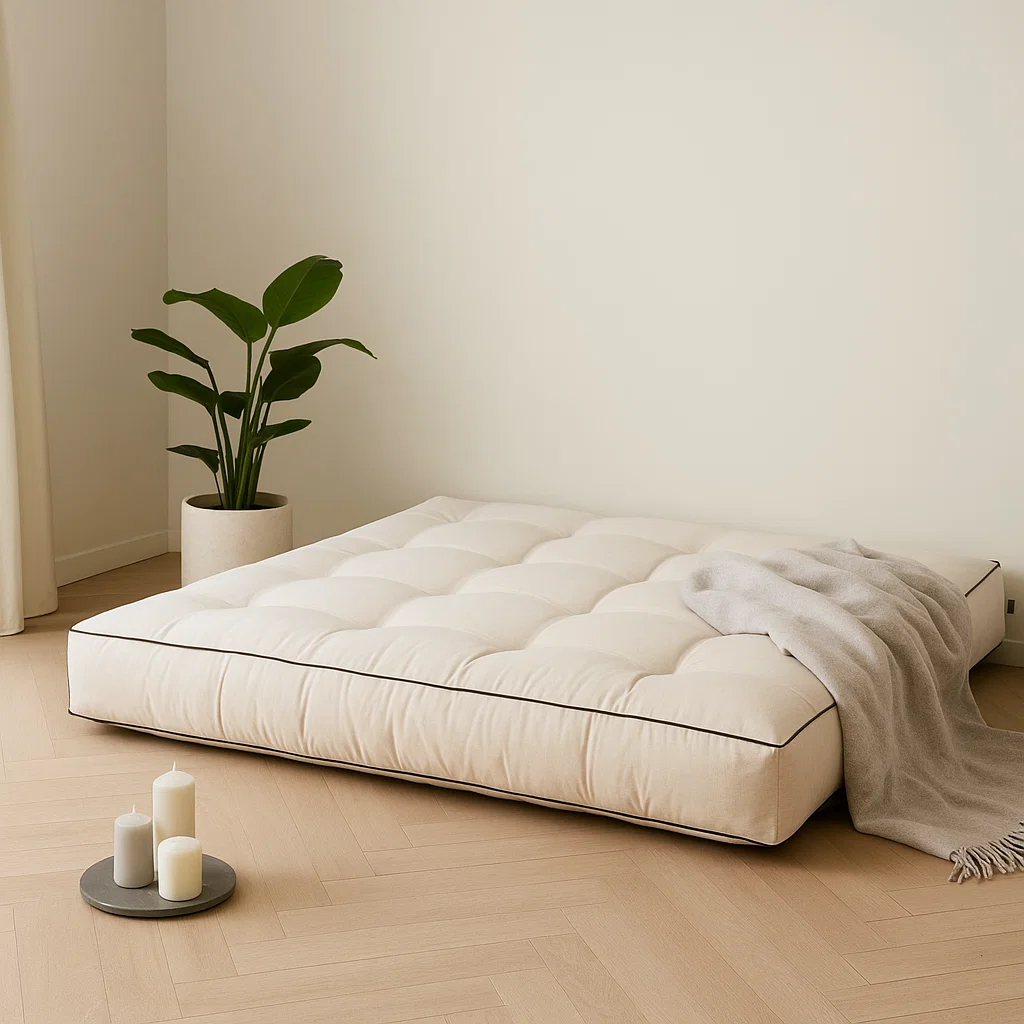 Futon w roli głównej – jak urządzić wnętrze wokół materaca?