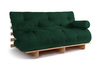Sofa rozkładana 160x200 - Slim Comfort Classic - Pascall Futon Butelkowa Zieleń