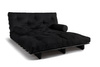 Sofa rozkładana 160x200 - Slim Comfort Black - Pascall Futon Czarny