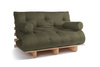 Sofa rozkładana 140x200 - Slim Exclusive Classic - Pascall Futon Khaki
