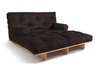 Sofa rozkładana 140x200 - Slim Comfort Classic - Pascall Futon Brązowy