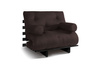 Sofa rozkładana 90x200 - Slim Basic Black - Pascall Futon Brązowy