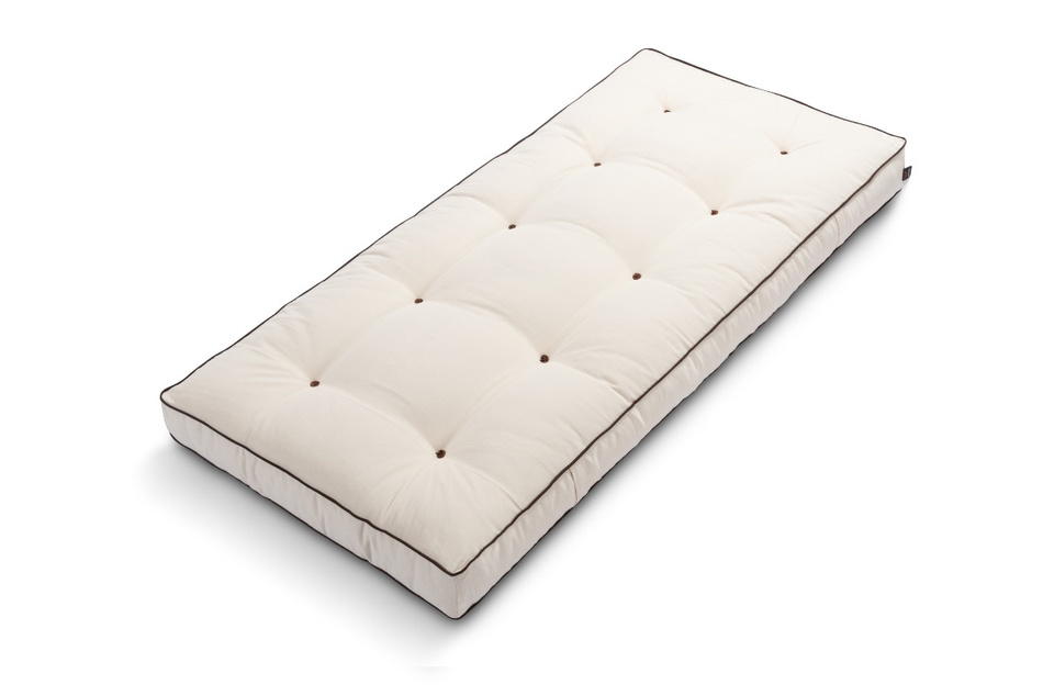 Materac 90x200 naturalny z lateksem - Futon Pascall Medium Latex Kedro Ecru