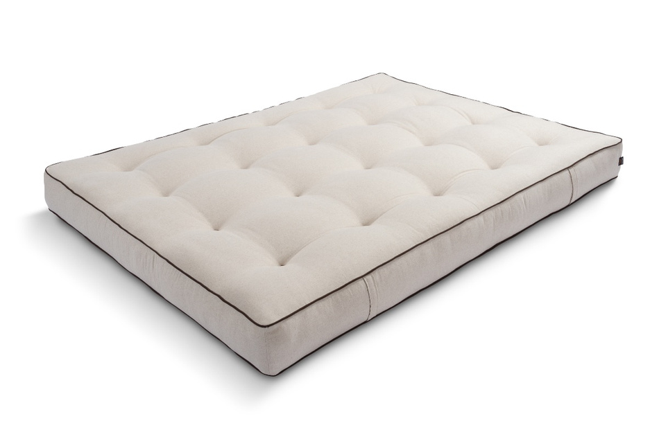 Materac 180x200 naturalny z wełną, kokosem i 2x lateks - Futon Pascall Comfort Wool Kedro Len