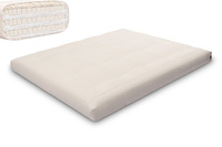 Materac 160x200 naturalny z lateksem - Futon Pascall Comfort Trio Latex Wool Ecru