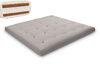 Materac 200x200 naturalny z wełną, lateksem i 2x kokosem - Futon Pascall Comfort Wool Hard Szary