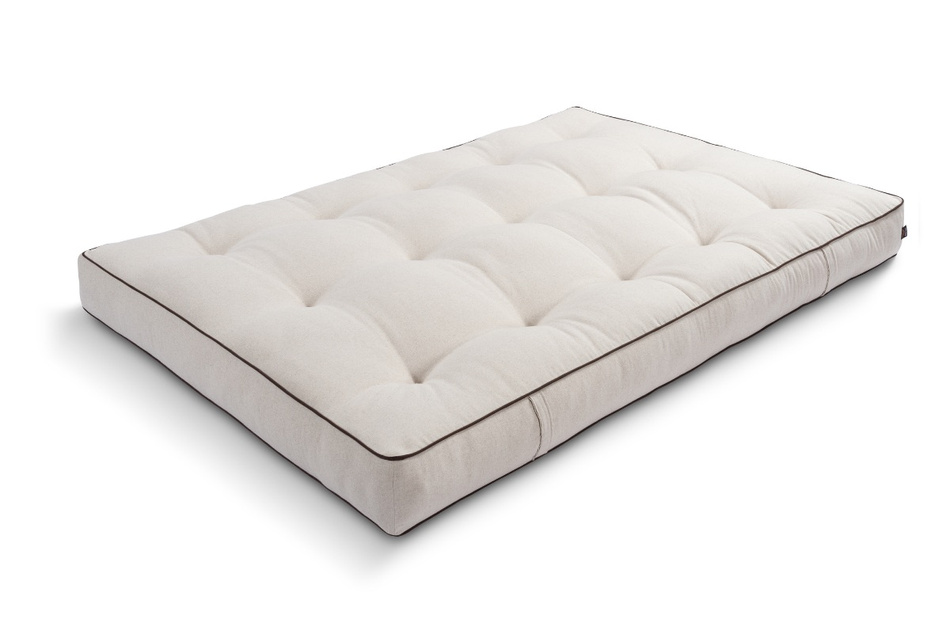 Materac 140x200 naturalny z lateksem i 2x kokosem - Futon Pascall Comfort Relax Hard Kedro Len