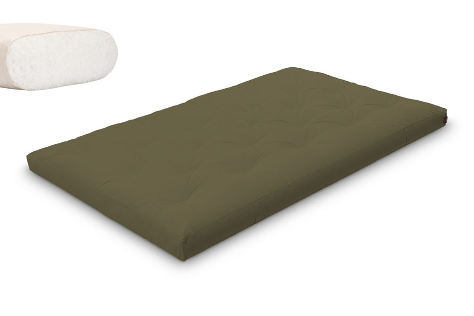 Materac 120x200 naturalny - Futon Pascall Slim Natural Khaki