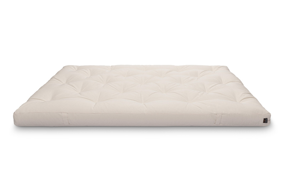 Materac 140x200 naturalny - Futon Pascall Slim Natural Gołębi Popiel