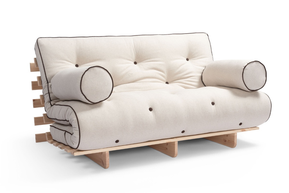 Sofa rozkładana 140x200 - Slim Exclusive Kedro Classic  - Pascall Futon Len