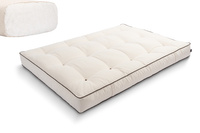 Materac 120x200 naturalny - Futon Pascall Comfort Natural Kedro Ecru