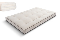 Materac 140x200 naturalny z lateksem - Futon Pascall Medium Duo Latex Kedro Len