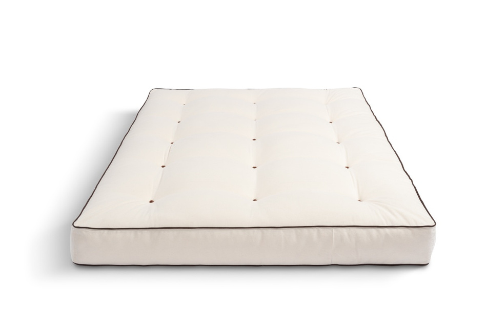 Materac 140x200 naturalny z lateksem - Futon Pascall Comfort Trio Latex Wool Kedro Ecru