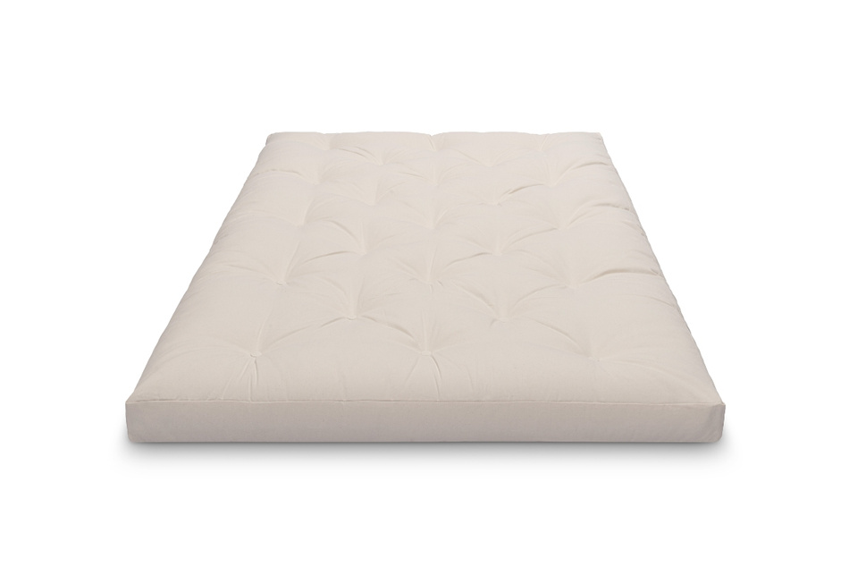 Materac 120x200 naturalny z lateksem - Futon Pascall Slim Duo Latex Gołębi Popiel