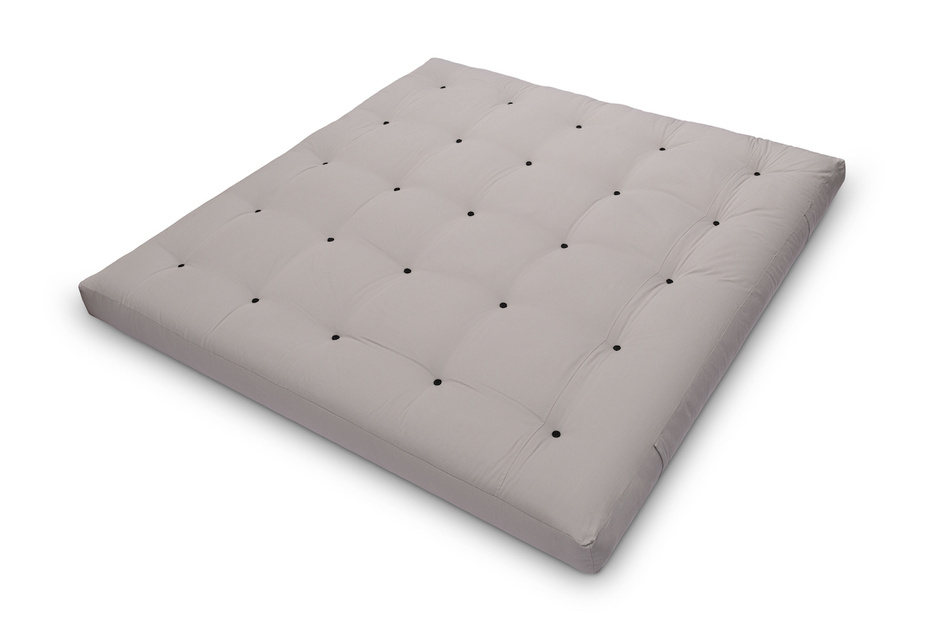 Materac 200x200 naturalny z lateksem i 2x kokosem - Futon Pascall Comfort Relax Hard Szary