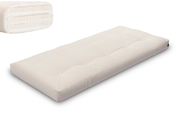 Materac 90x200 naturalny z lateksem - Futon Pascall Comfort Trio Latex Ecru