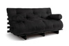 Sofa rozkładana 160x200 - Slim Comfort Black - Pascall Futon Czarny