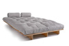 Sofa rozkładana 140x200 - Slim Exclusive Classic - Pascall Futon Gołębi Popiel