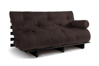 Sofa rozkładana 160x200 - Slim Comfort Black - Pascall Futon Brązowy