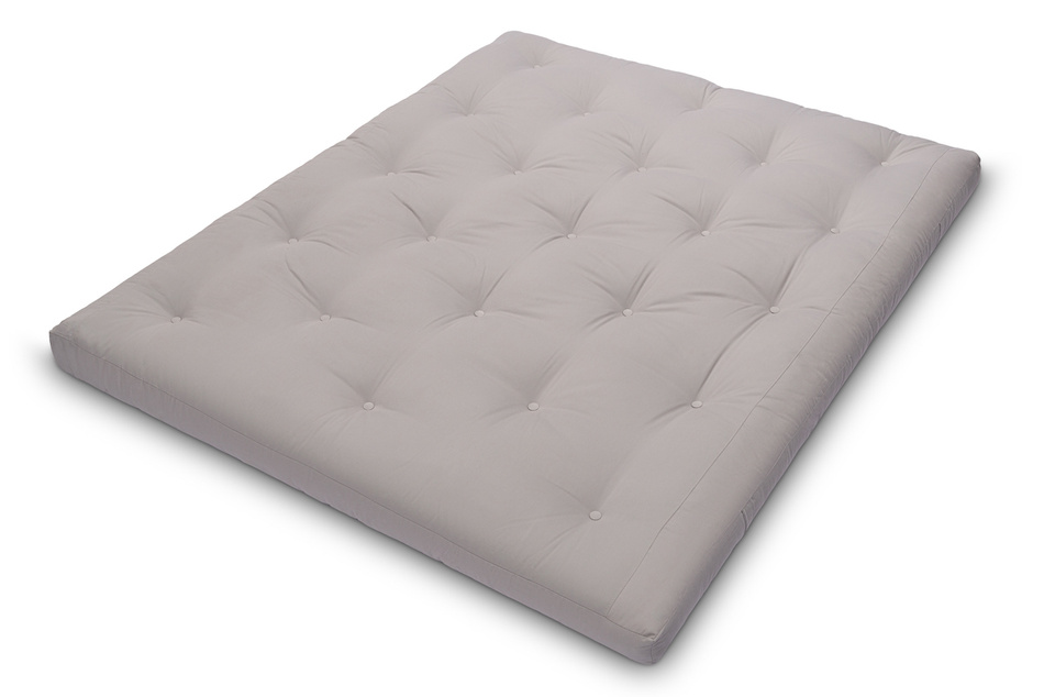 Materac 160x200 naturalny z lateksem - Futon Pascall Slim Duo Latex Szary