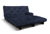 Sofa rozkładana 180x200 - Slim Basic Black - Pascall Futon Granatowy