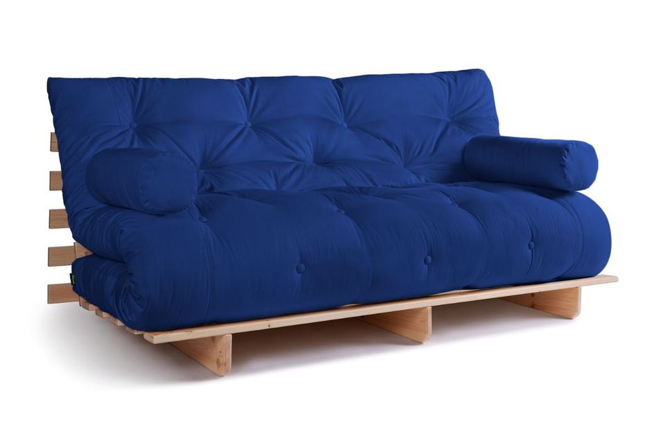 Sofa rozkładana 180x200 - Slim Basic Classic - Pascall Futon Modrakowy
