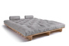 Sofa rozkładana 180x200 - Slim Exclusive Classic - Pascall Futon Gołębi Popiel