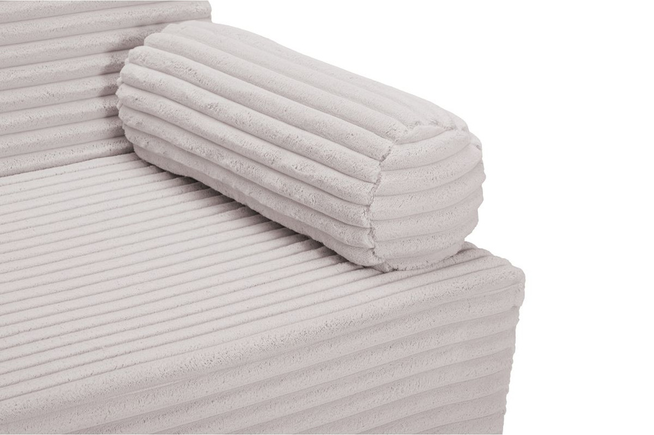 Sofa rozkładana flexio 140x200 - Pascall - sztruksowy Jasno Szary