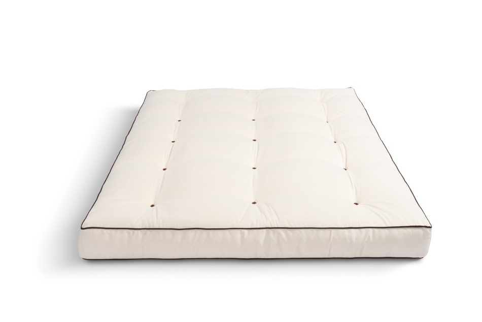 Materac 140x200 naturalny - Futon Pascall Medium Natural Kedro Ecru