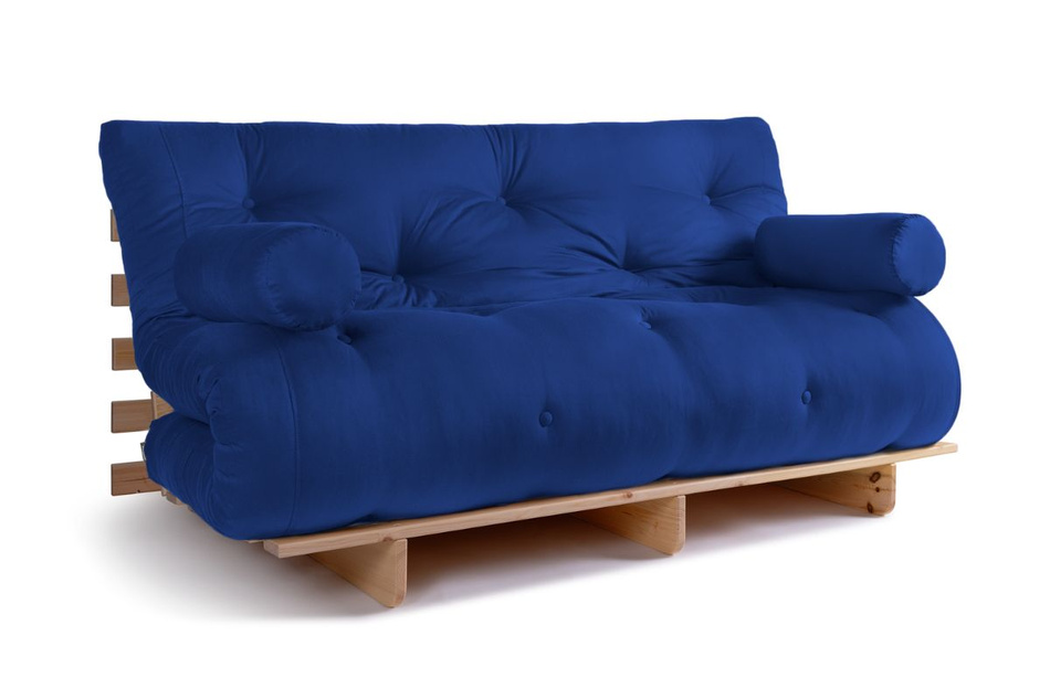 Sofa rozkładana 160x200 - Slim Comfort Classic - Pascall Futon Modrakowy
