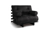 Sofa rozkładana 90x200 - Slim Exclusive Black - Pascall Futon Czarny