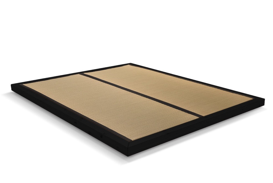 Pascall Łóżko Drewniane 200x200 - Zen Black Tatami