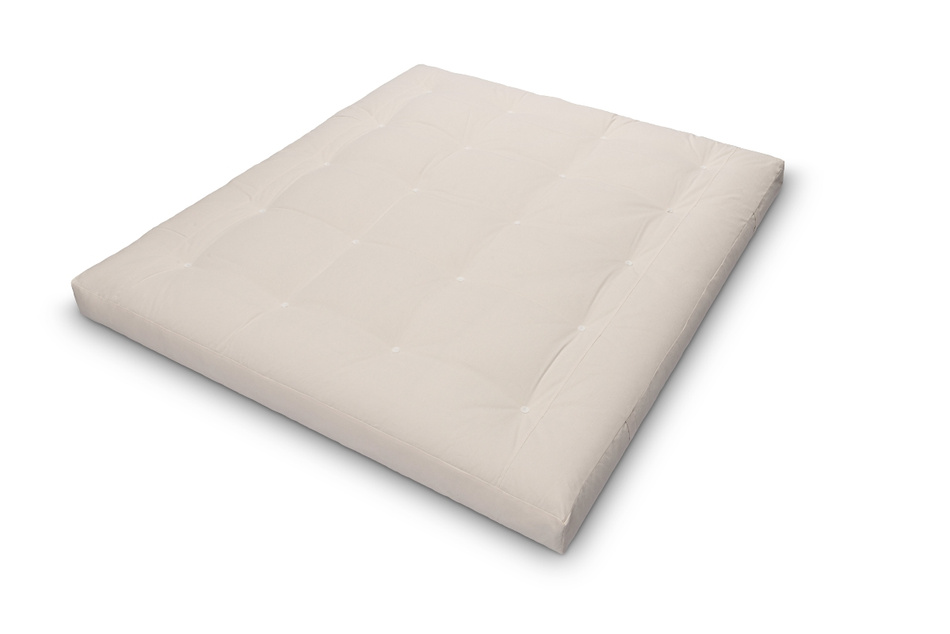 Materac 180x200 naturalny z lateksem i 2x kokosem - Futon Pascall Comfort Relax Hard Ecru