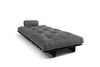 Sofa rozkładana 90x200 - Slim Basic Black - Pascall Futon Szary