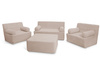 Pufa flexio 85x85 - Pascall - sztruksowy Beżowy