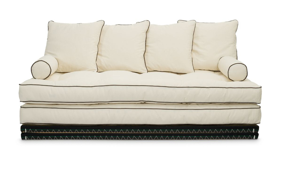 Narożnik Tatami Medium Duo Coco Kedro 70x200 - Pascall Futon Ecru