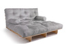 Sofa rozkładana 140x200 - Slim Exclusive Classic - Pascall Futon Gołębi Popiel