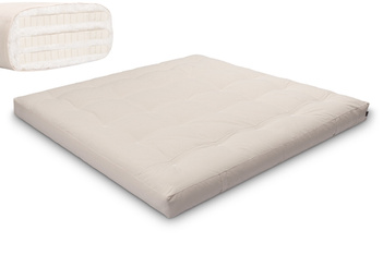 Materac 200x200 naturalny z lateksem - Futon Pascall Comfort Trio Latex Ecru