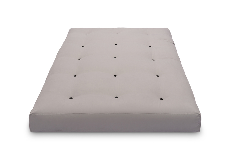 Materac 120x200 naturalny z lateksem - Futon Pascall Comfort Trio Latex Wool Szary