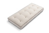 Materac 90x200 naturalny z lateksem - Futon Pascall Comfort Trio Latex Wool Kedro Len
