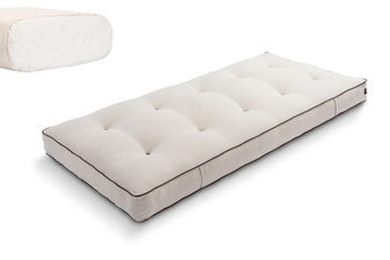 Materac 90x200 naturalny - Futon Pascall Medium Natural Kedro Len