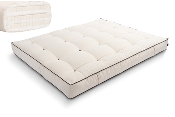 Materac 180x200 naturalny z lateksem - Futon Pascall Comfort Trio Latex Kedro Ecru