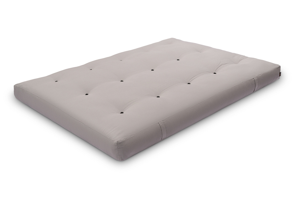 Materac 140x200 naturalny z wełną, kokosem i 2x lateks - Futon Pascall Comfort Wool Szary