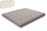 Materac 180x200 naturalny z lateksem - Futon Pascall Comfort Trio Latex Wool Szary