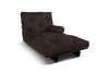 Sofa rozkładana 90x200 - Slim Comfort Black - Pascall Futon Brązowy