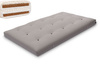 Materac 120x200 naturalny z wełną, lateksem i 2x kokosem - Futon Pascall Comfort Wool Hard Szary