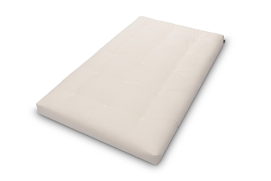 Materac 120x200 naturalny z wełną, kokosem i 2x lateks - Futon Pascall Comfort Wool Ecru